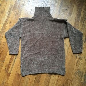 Vintage Chenille Turtleneck Knit Sweater (Small)